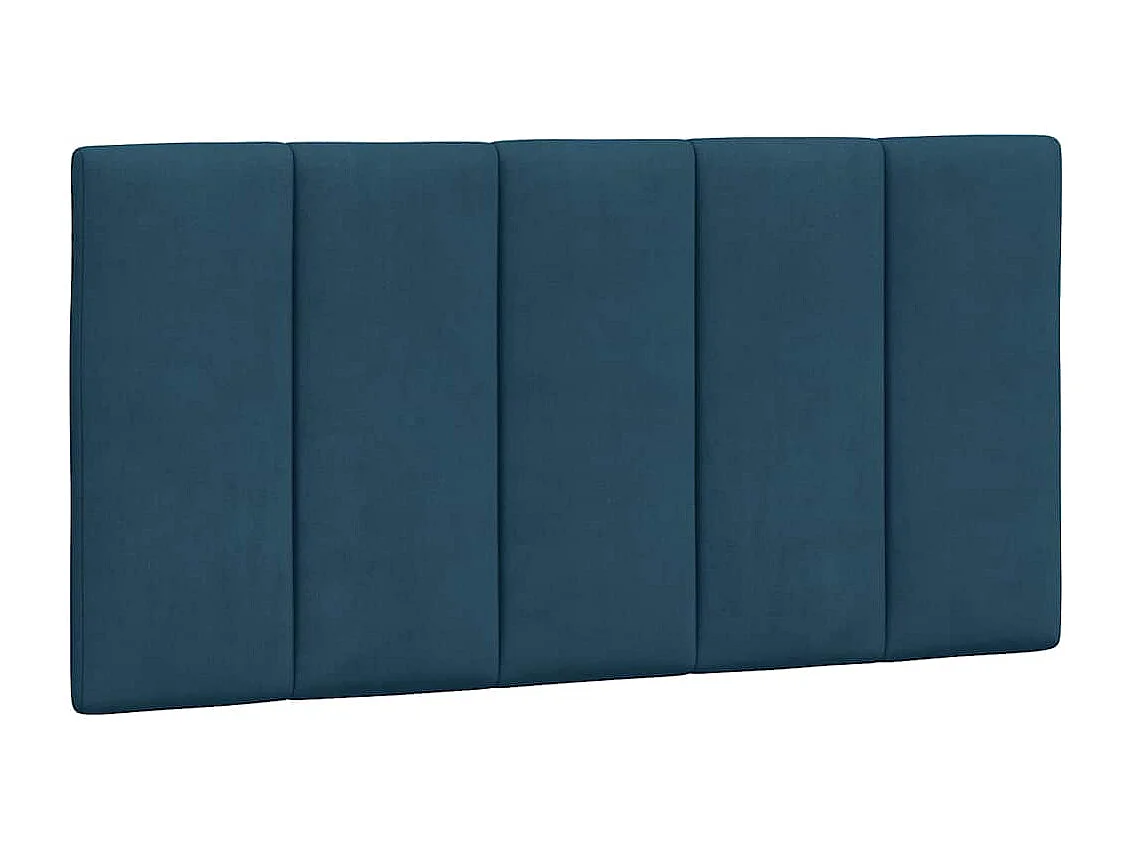 Bedframe met LED zonder matras "Hanko"  fluweel blauw 100x200 cm