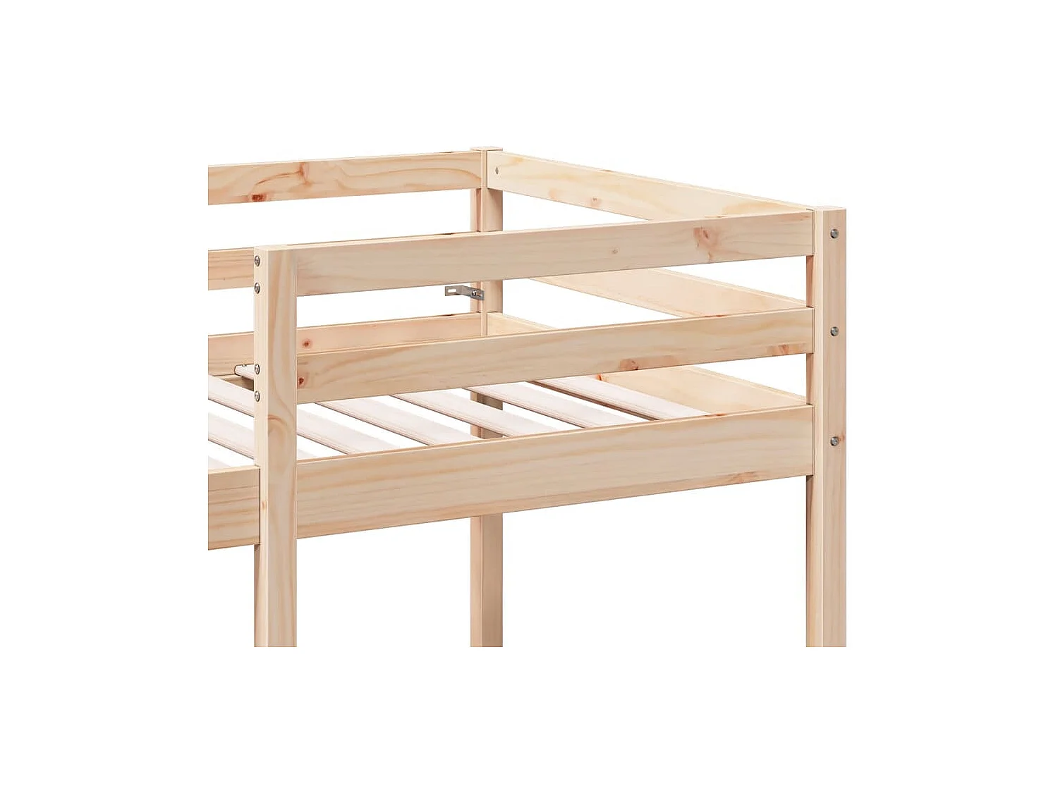 Lit mezzanine avec bureau et chaises 90x200 cm pin massif