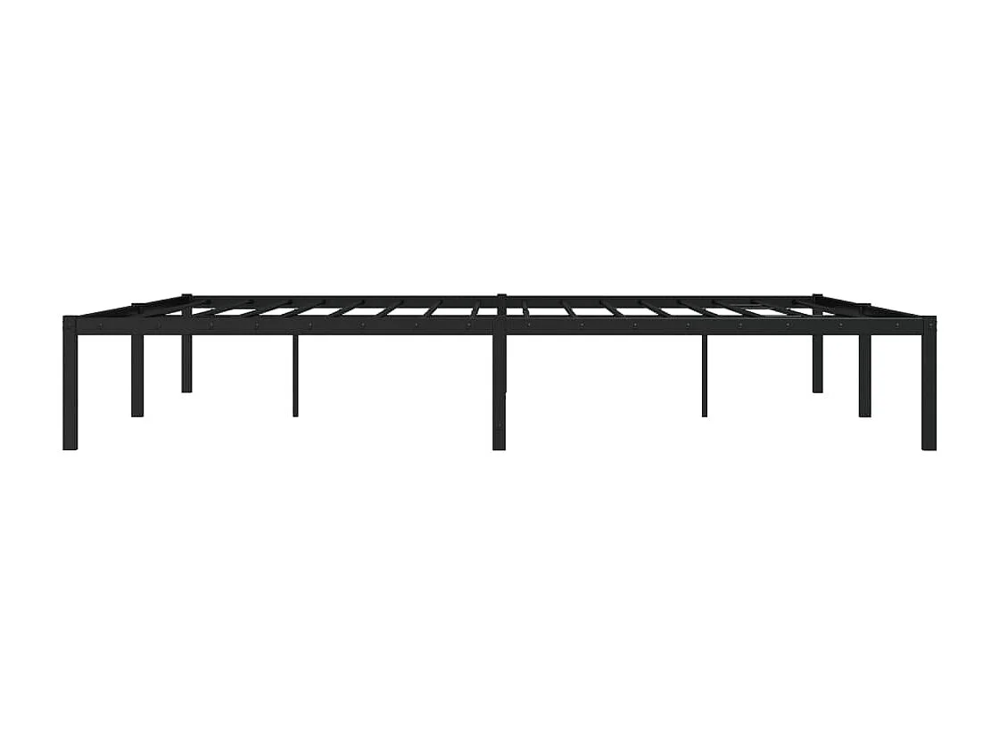 Cadre de lit métal noir 180x200 cm