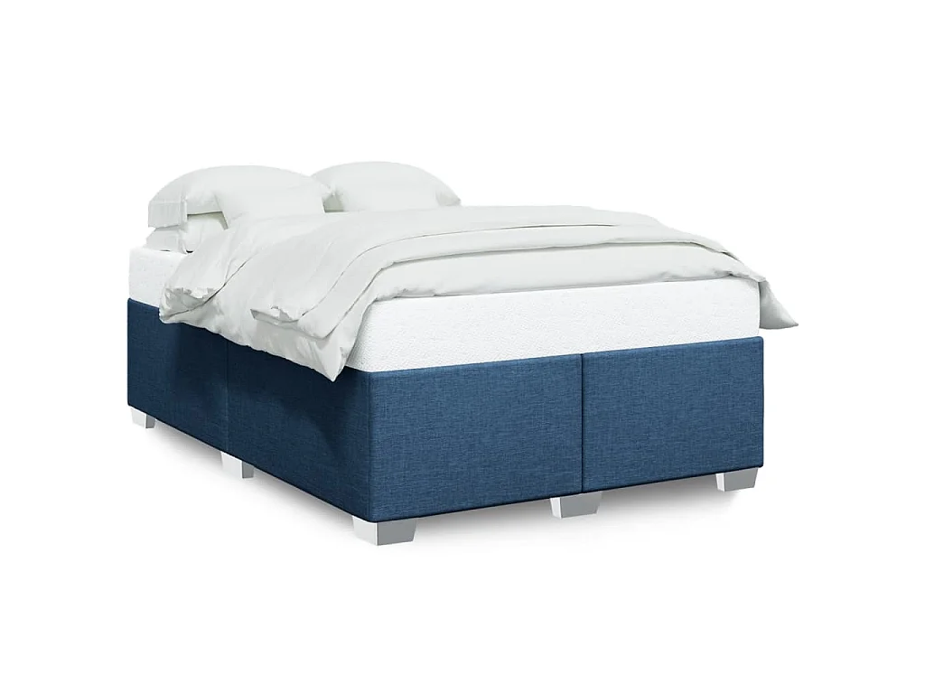 Bedframe zonder matras stof blauw 140x190 cm