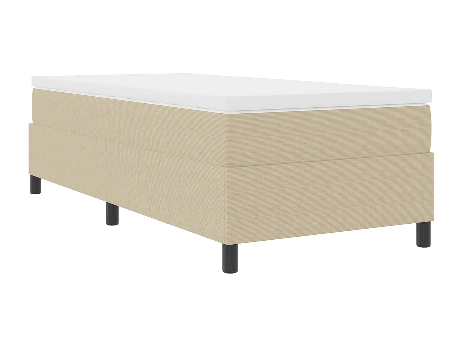 Struttura letto piattaforma Grigio Verde 90 x 200 cm Tessuto