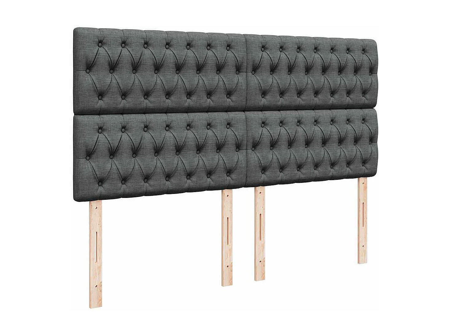 Estructura cama otomana colchón tela gris oscuro 180x200cm