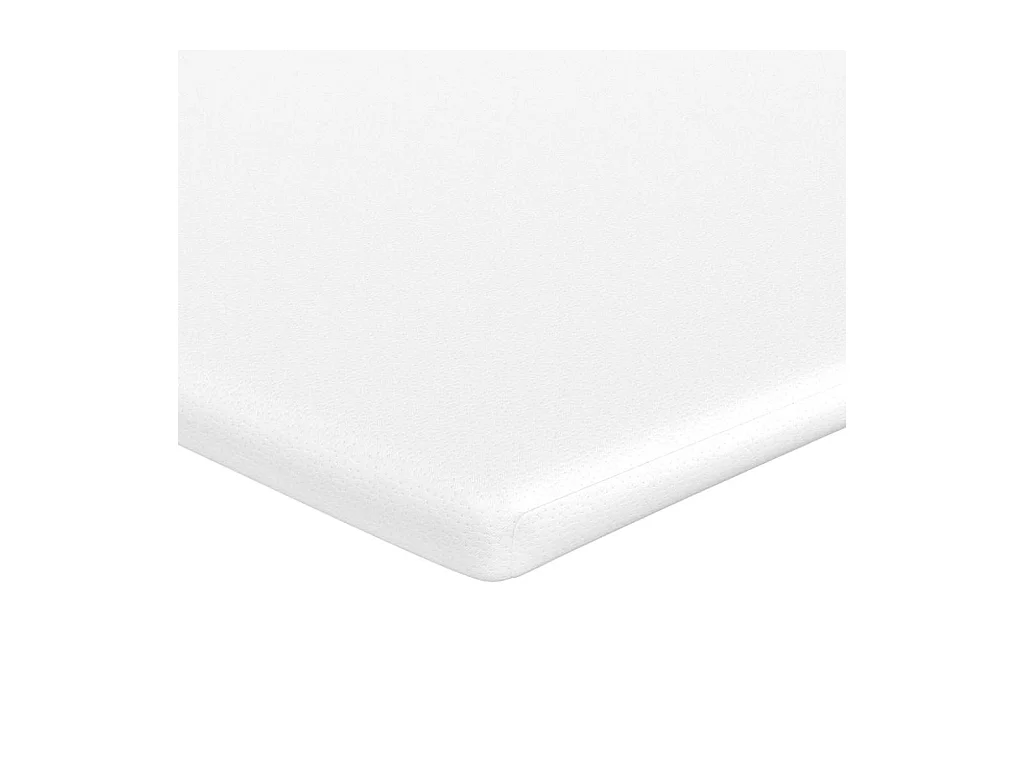 Cadre de lit ottoman avec matelas blanc 160x200 cm similicuir