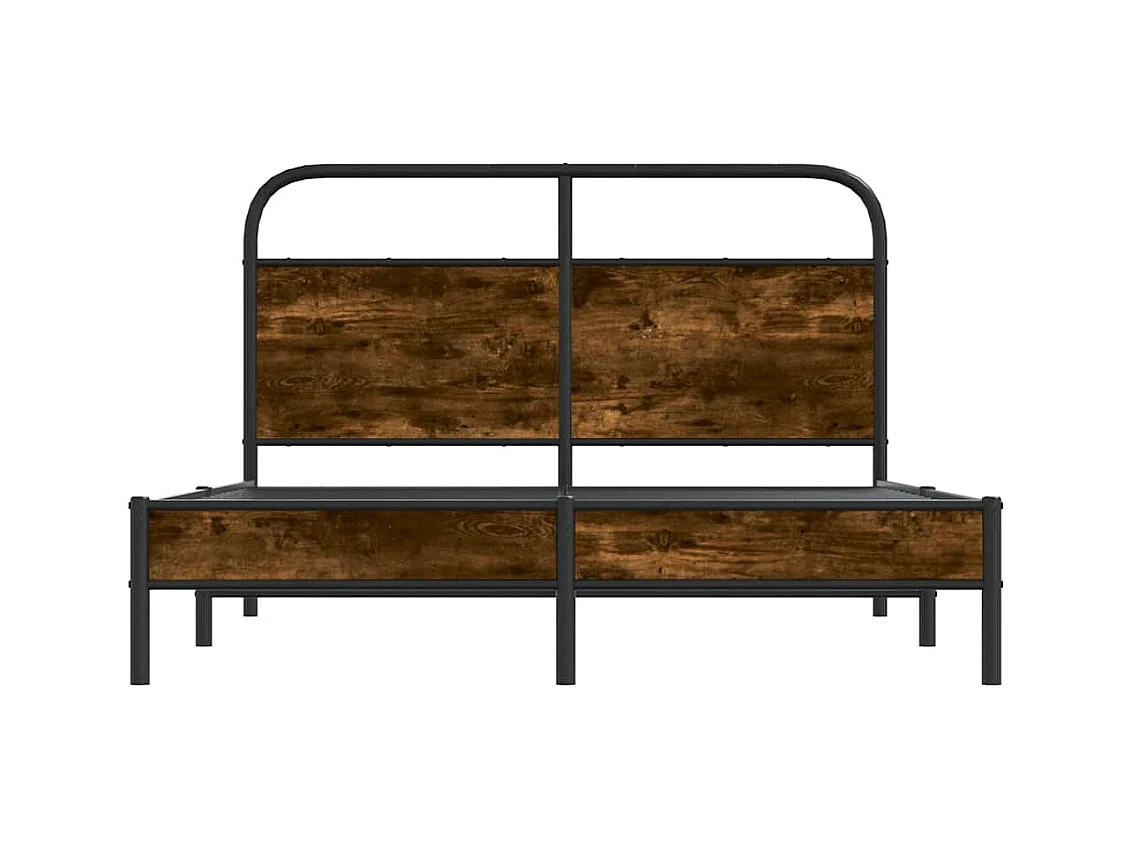 Giroletto senza Materasso Rovere Fumo 140x200 cm in Truciolato