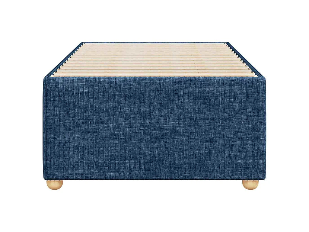 Bedframe zonder matras 100x200 cm stof blauw