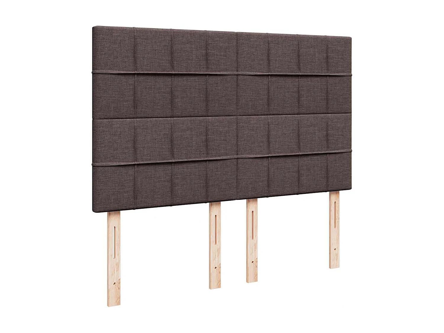 Estrutura cama otomana colchão 140x200cm tecido castanho escuro