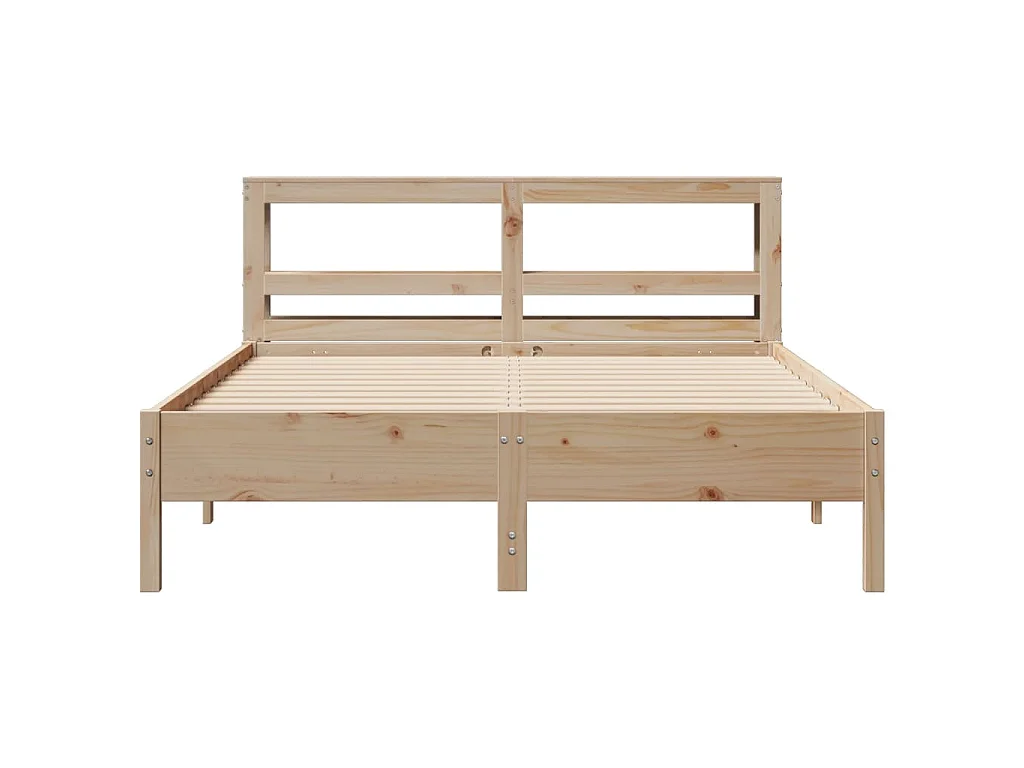 Cama sem colchão 160x200 cm madeira de pinho maciça