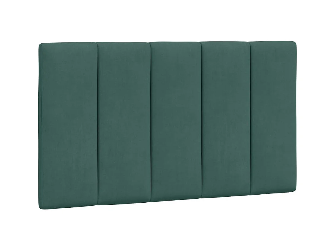 Lit avec matelas vert foncé 90x190 cm velours