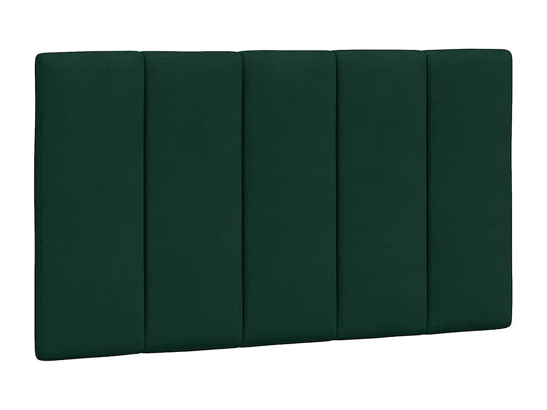 Bed met matras "Hanko" fluweel donkergroen 90x190 cm