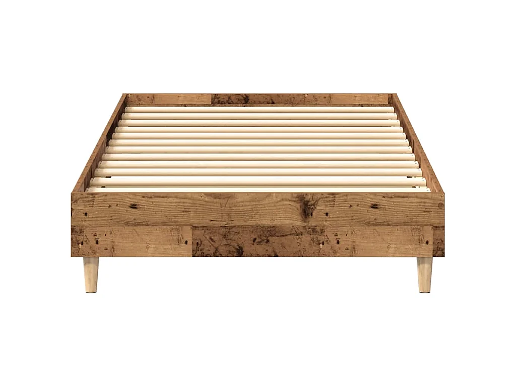 Bettgestell ohne Matratze Altholz-Optik 90x200cm Holzwerkstoff