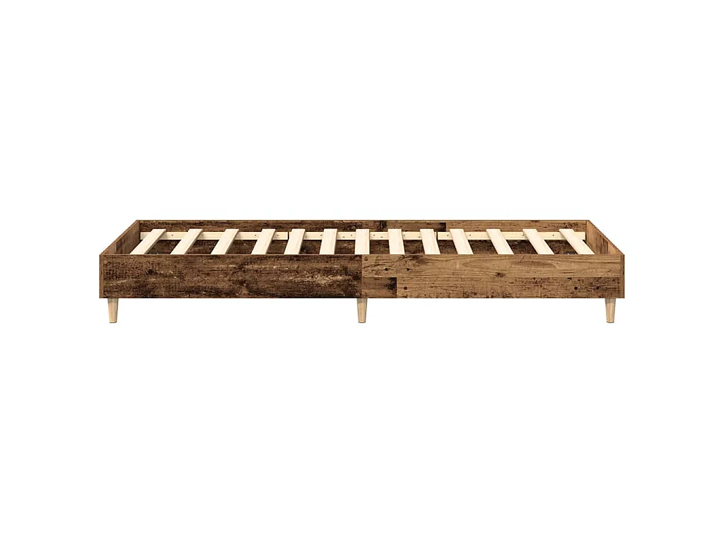 Bettgestell ohne Matratze Altholz-Optik 90x200cm Holzwerkstoff