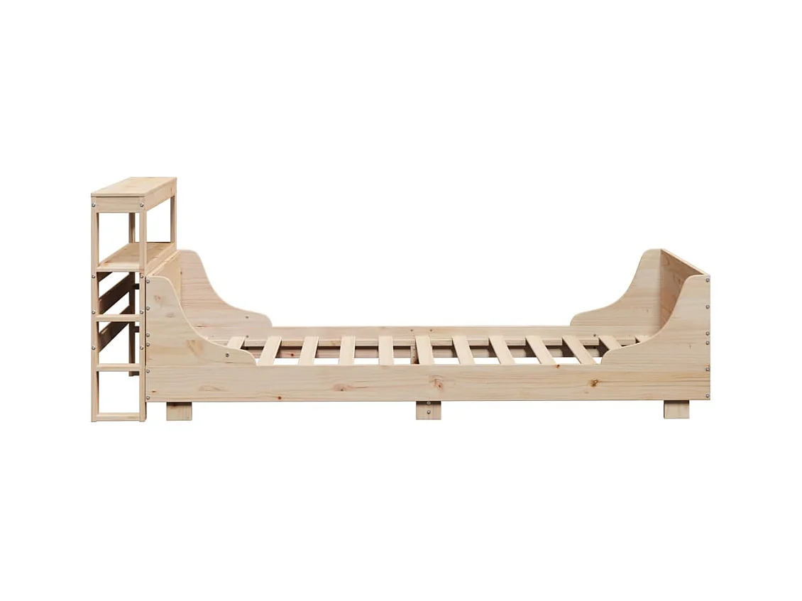 Cadre de lit sans matelas 90x200 cm bois de pin massif