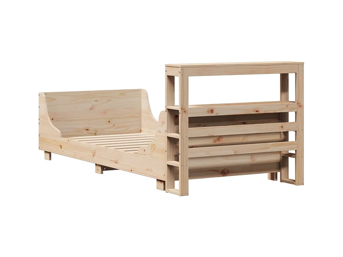 Cadre de lit sans matelas 90x200 cm bois de pin massif
