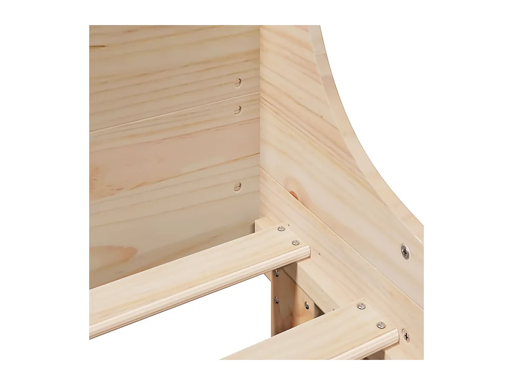 Cadre de lit sans matelas 90x200 cm bois de pin massif