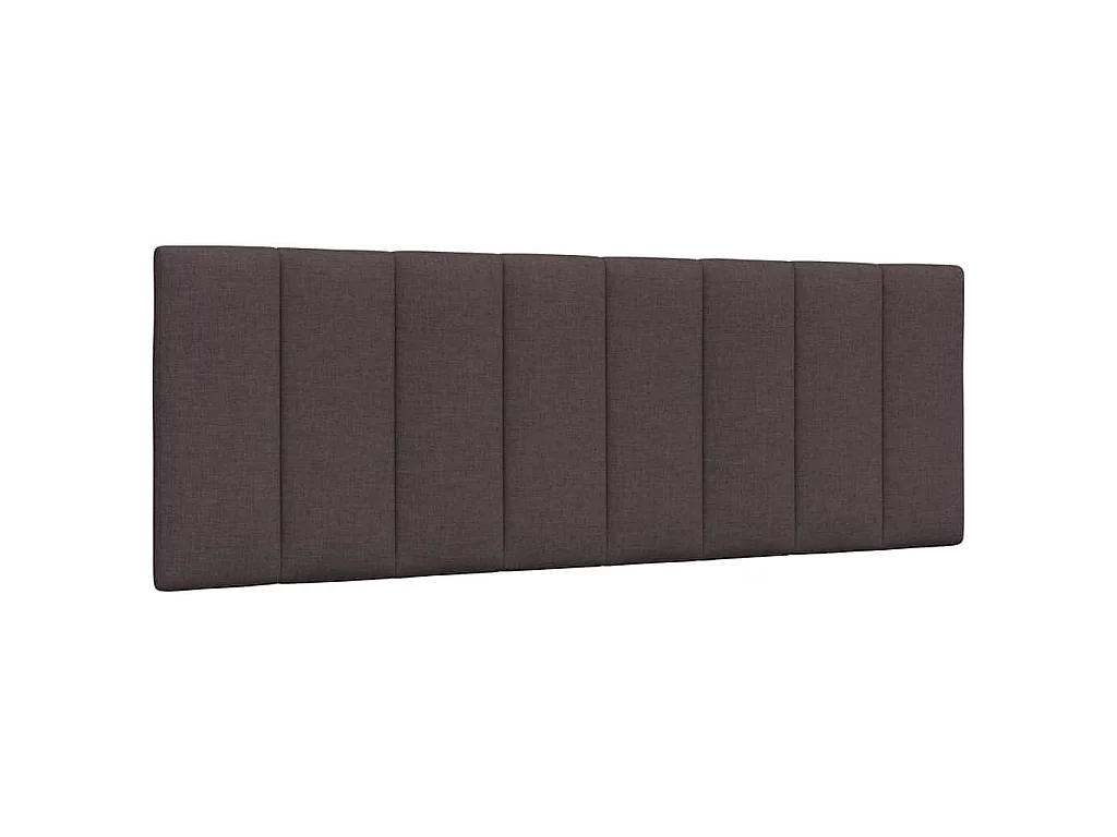 Bett mit Matratze "Hanko" Dunkelbraun 140x200 cm Stoff
