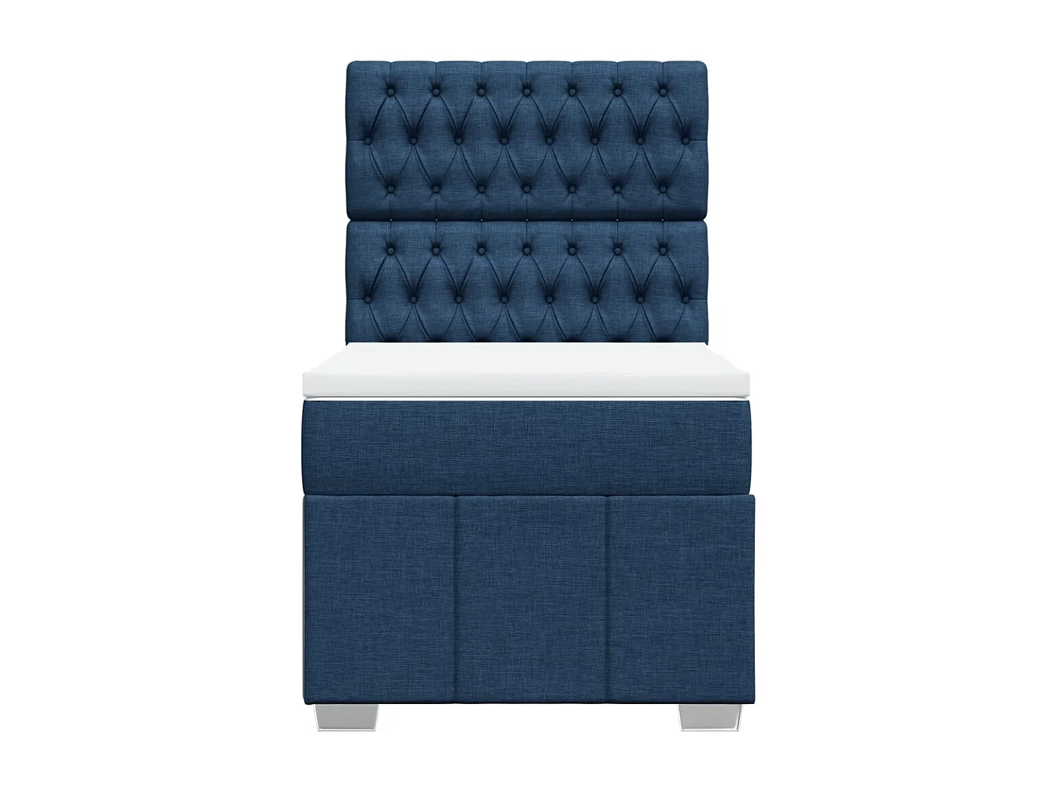 Giroletto a Molle con Materasso Blu 90x190 cm in Tessuto