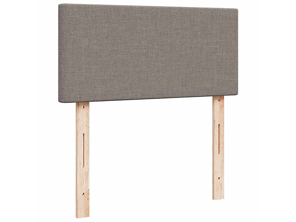 Boxspringbett mit Matratze Taupe 100x200 cm Stoff