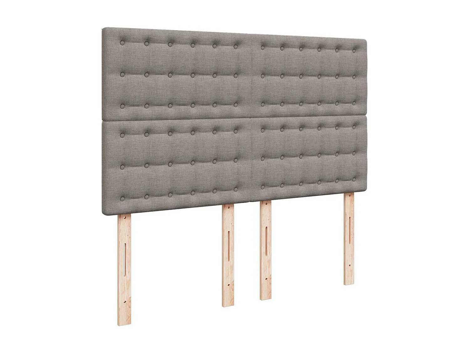 Ottoman-Bett mit Matratze Taupe 140x200 cm Stoff