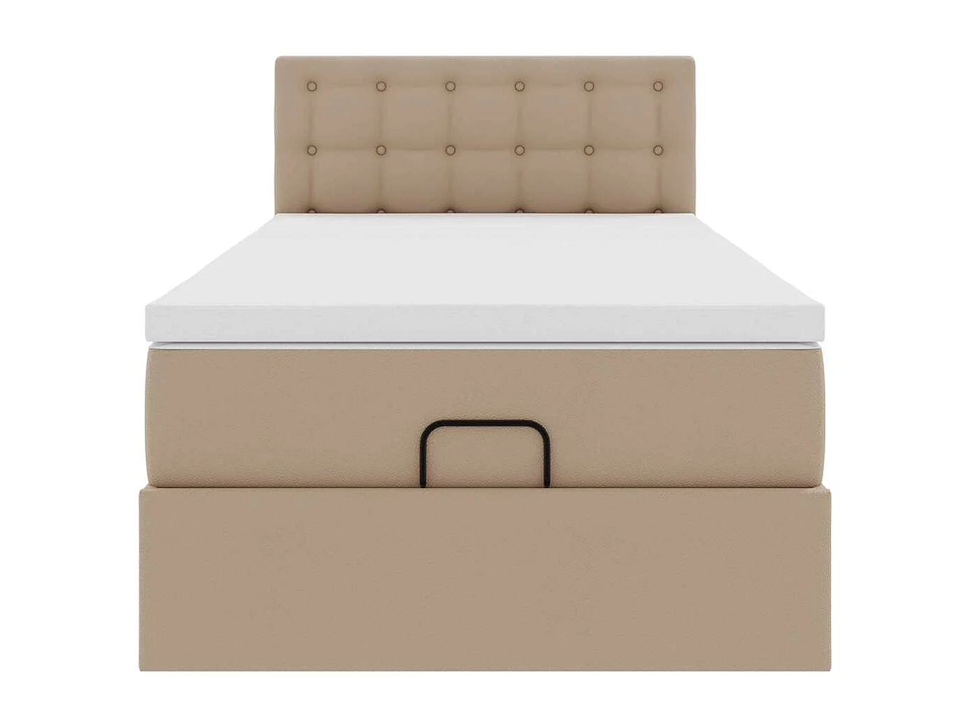 Ottoman bed met matrassen en LED's 100x200cm kunstleer