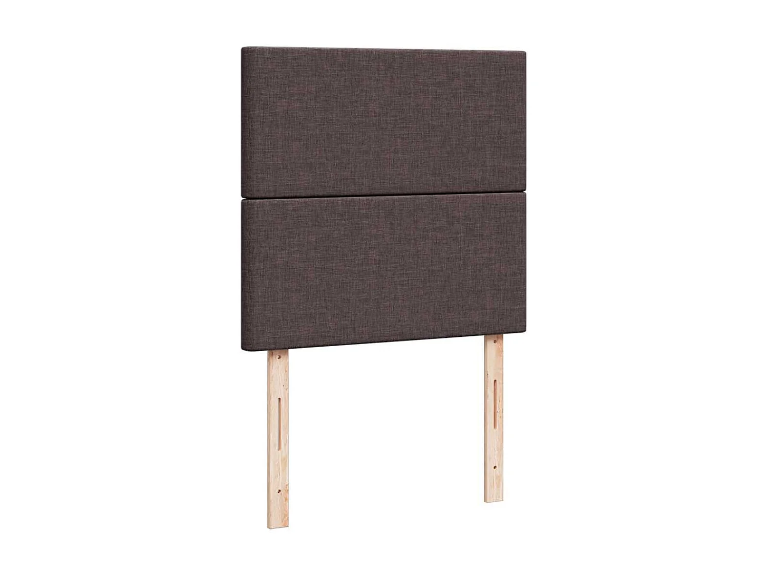 Ottoman-Bett mit Matratze & LEDs Dunkelbraun 100x200 cm Stoff