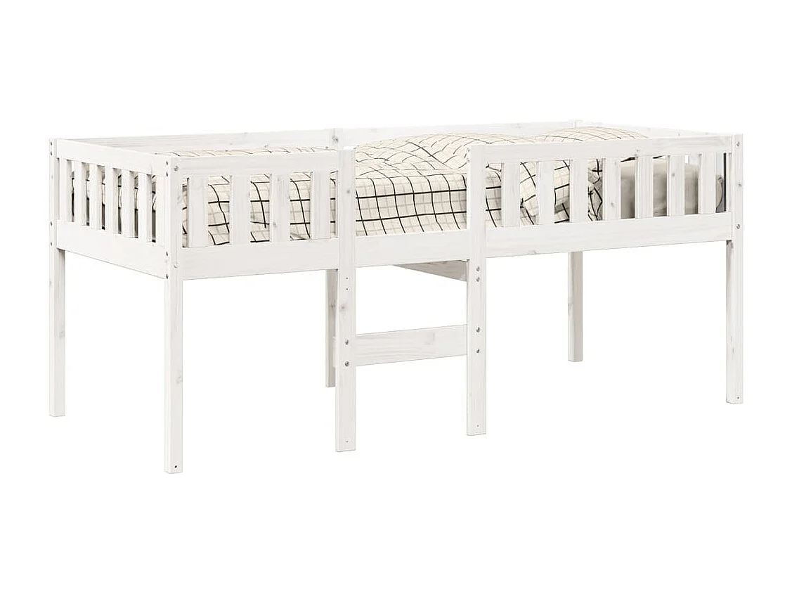 Letto per Bambini senza Materasso Bianco 90x200cm Massello Pino