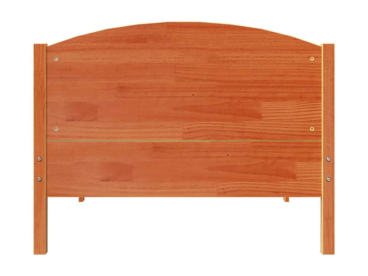 Letto senza Materasso Marrone Cera 100x200 cm in Legno di Pino