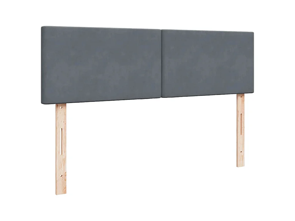 Struttura Letto Pouf con Materassi 160x200 cm in Velluto