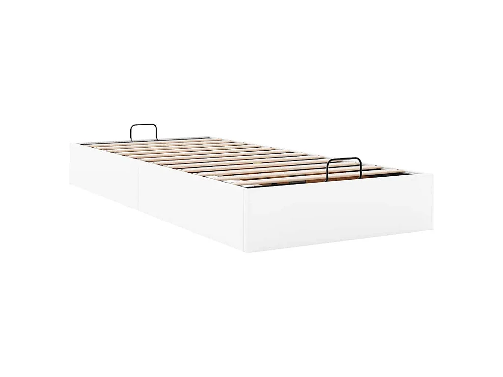 Estrutura de cama otomana sem colchão 90x200 cm branca