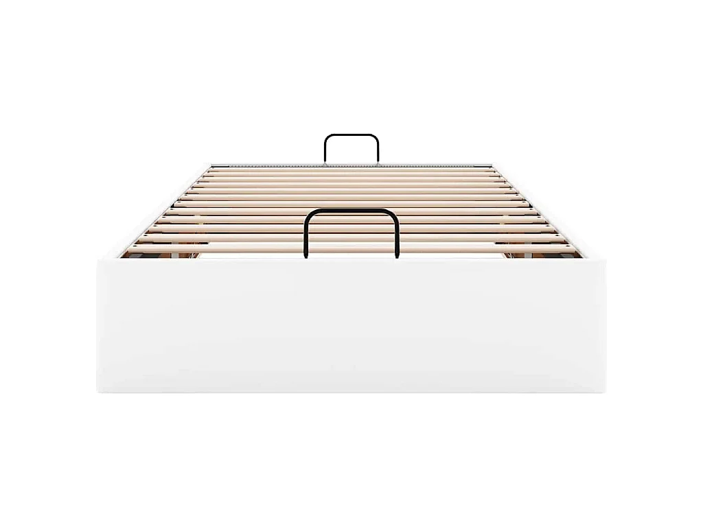 Estrutura de cama otomana sem colchão 90x200 cm branca