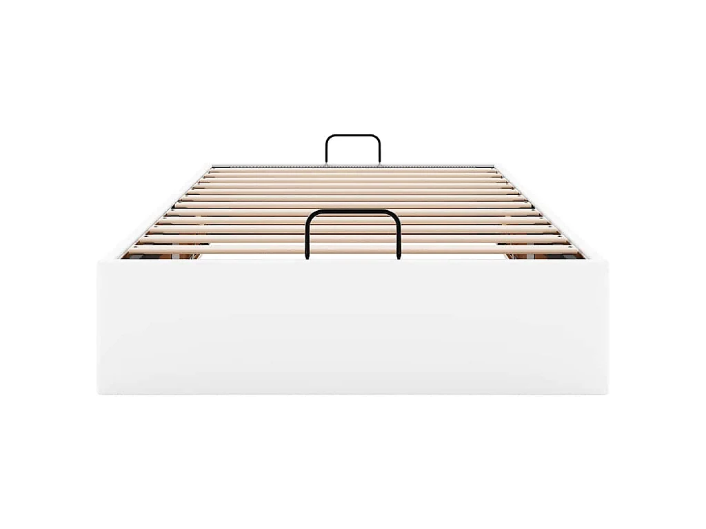 Estrutura de cama otomana sem colchão 90x200 cm branca