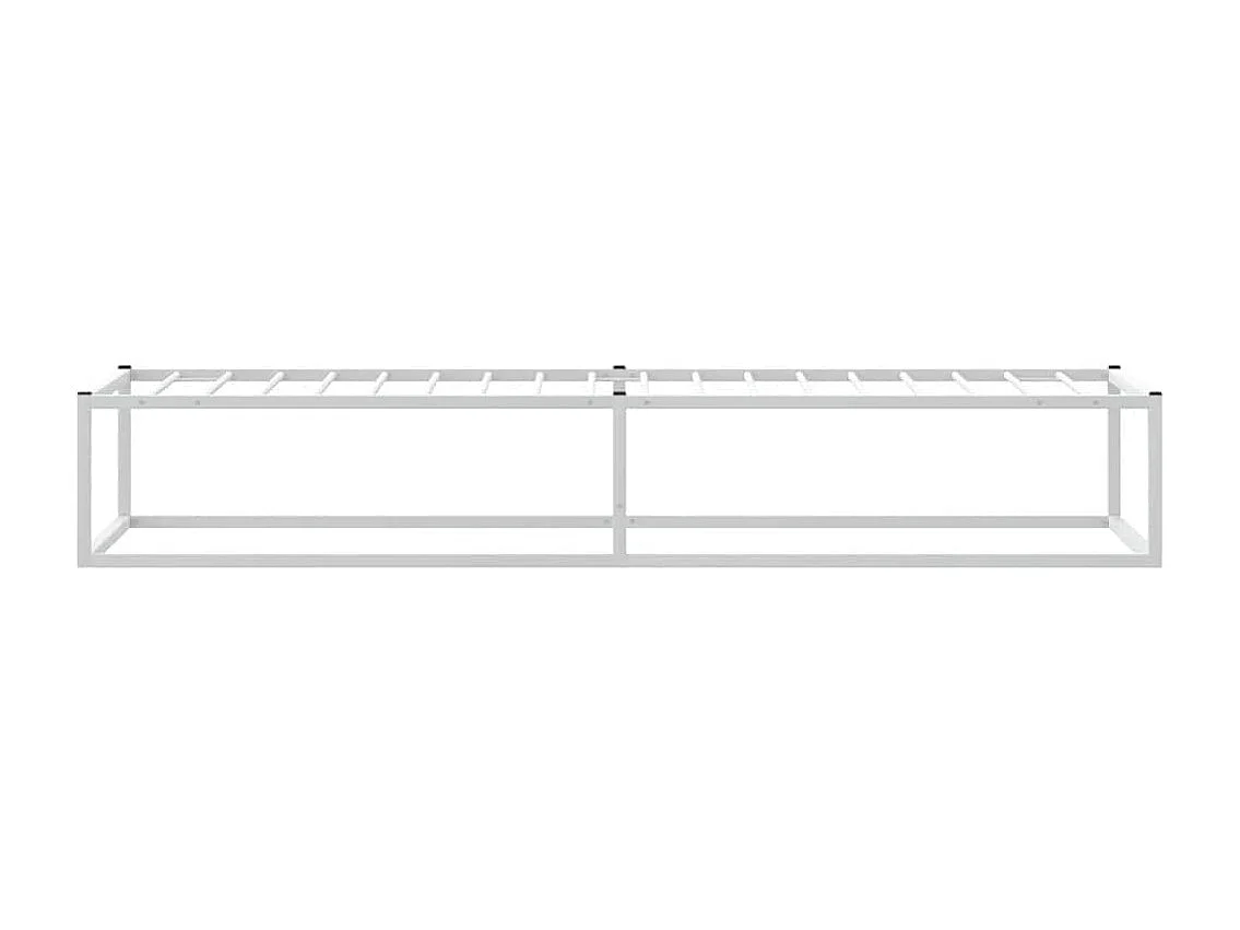 Estrutura de cama sem colchão branco 90x200 cm metal
