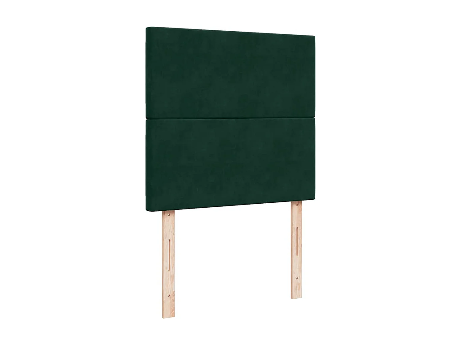 Boxspringbett mit Matratze Dunkelgrün 90x190 cm Samt
