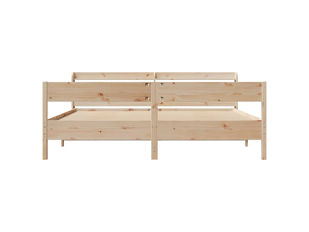 Bedframe zonder matras massief grenenhout 180x200 cm