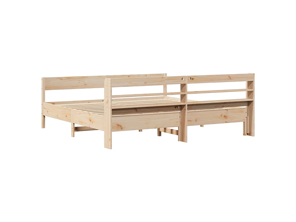 Bedframe zonder matras massief grenenhout 180x200 cm