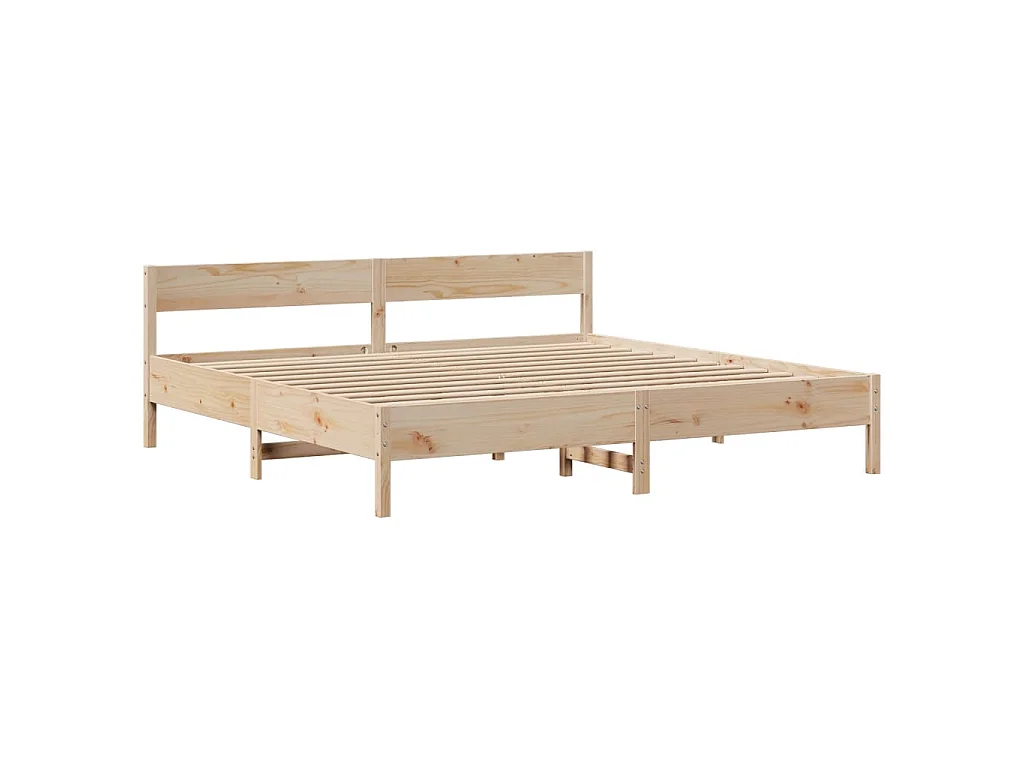 Bedframe zonder matras massief grenenhout 180x200 cm