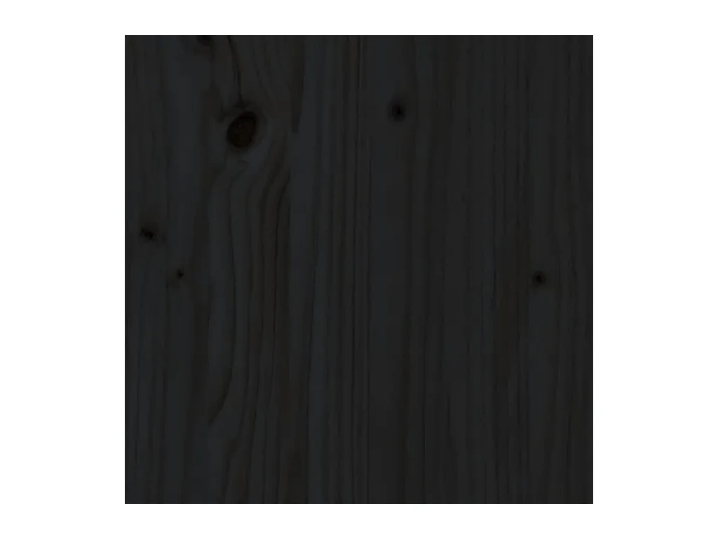 Cadre de lit sans matelas noir 180x200 cm bois massif