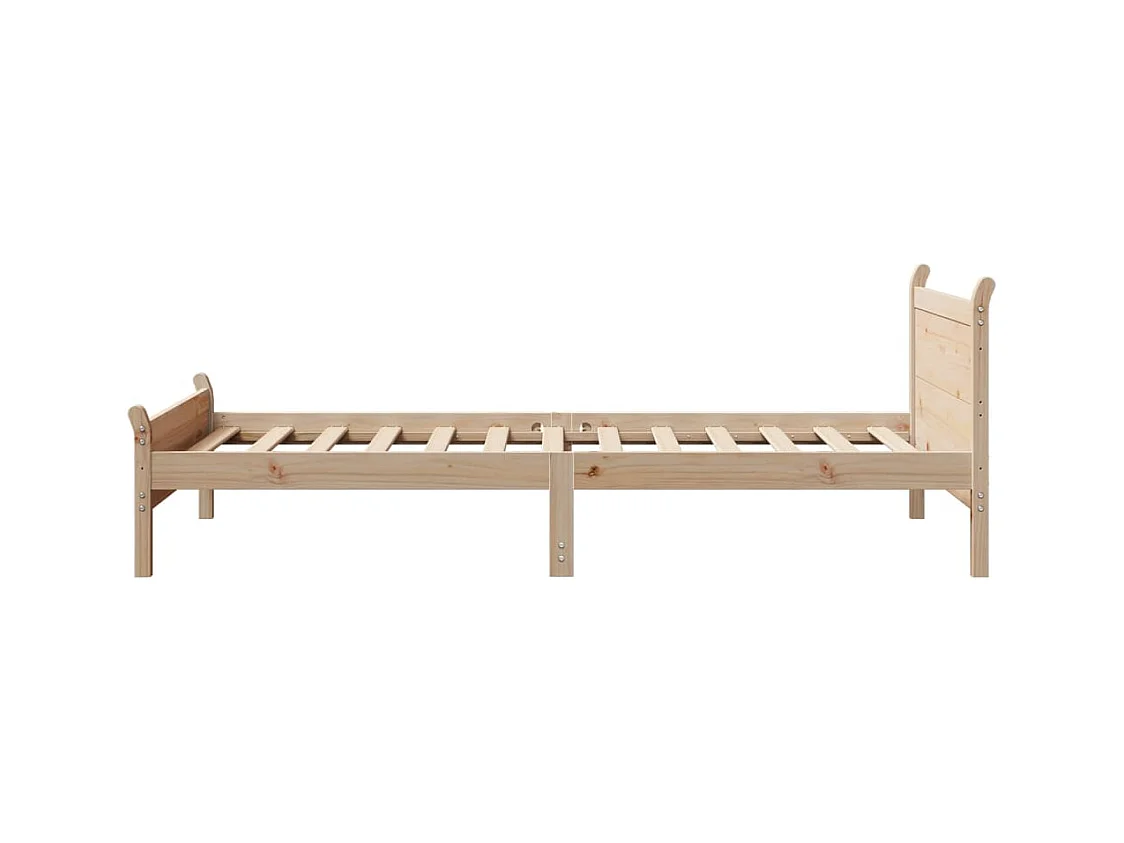 Bedframe zonder matras massief grenenhout 90x190 cm