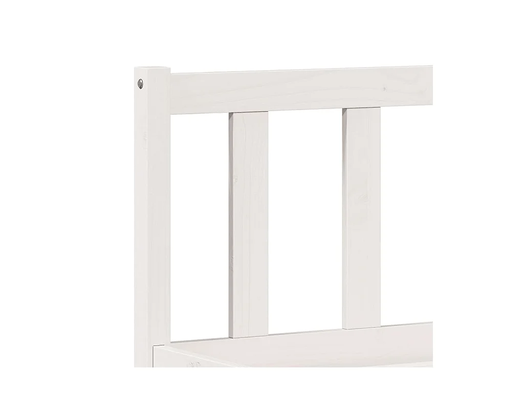 Cadre de lit extra long sans matelas 180x220 cm bois massif pin