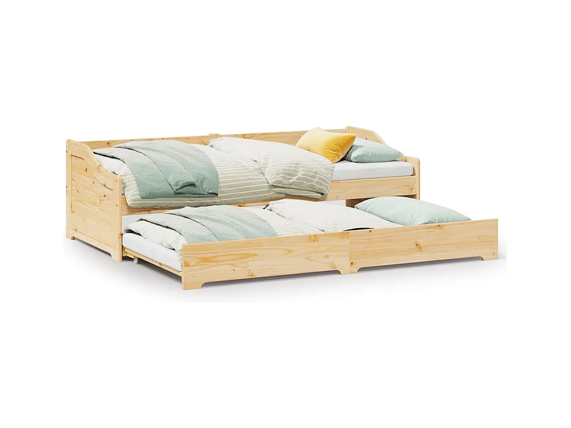 Lit de jour avec gigogne sans matelas IRUN 90x200 cm