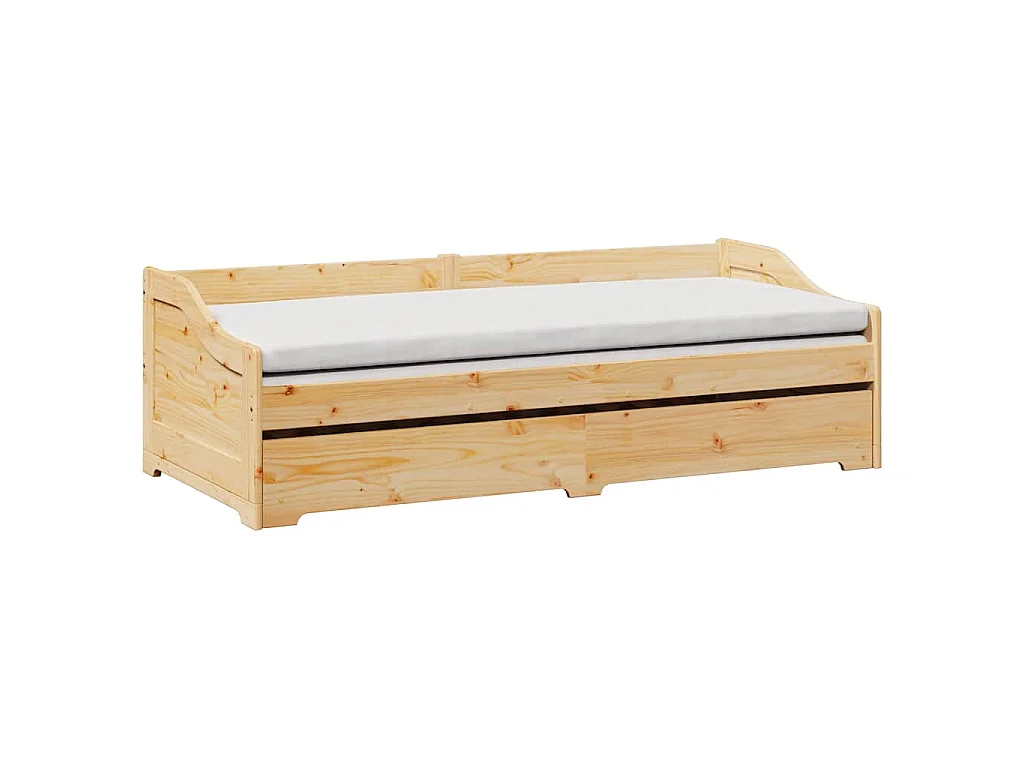 Lit de jour avec gigogne sans matelas IRUN 90x200 cm