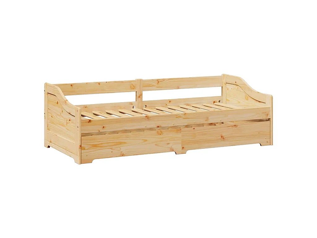 Lit de jour avec gigogne sans matelas IRUN 90x200 cm