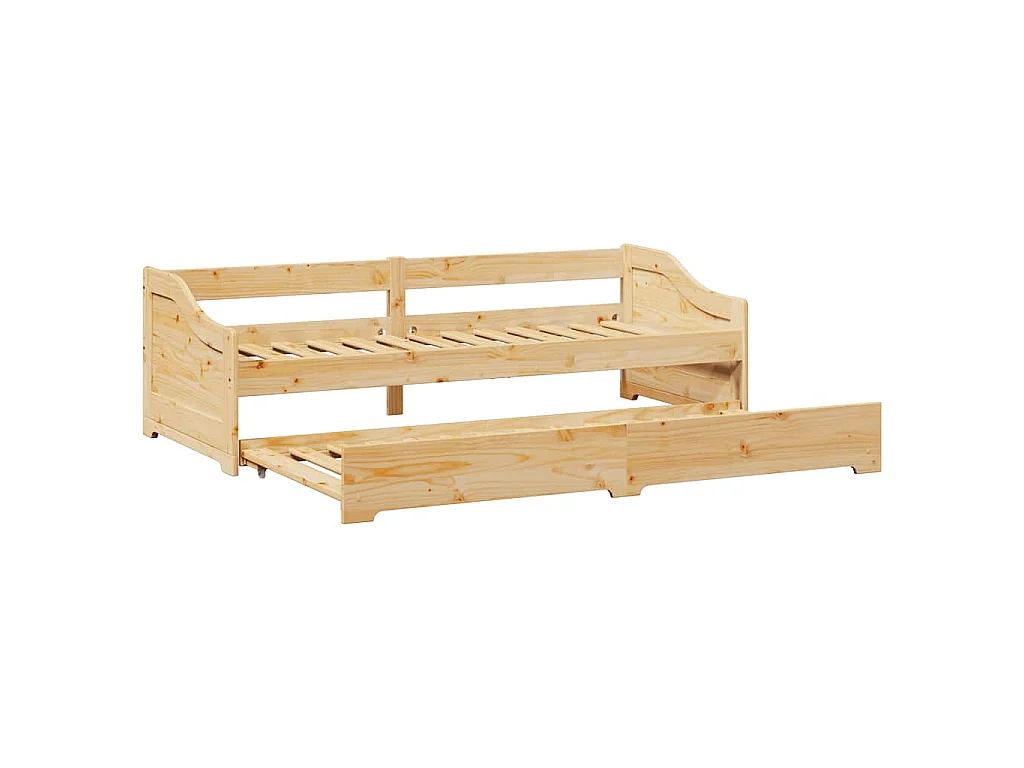 Lit de jour avec gigogne sans matelas IRUN 90x200 cm