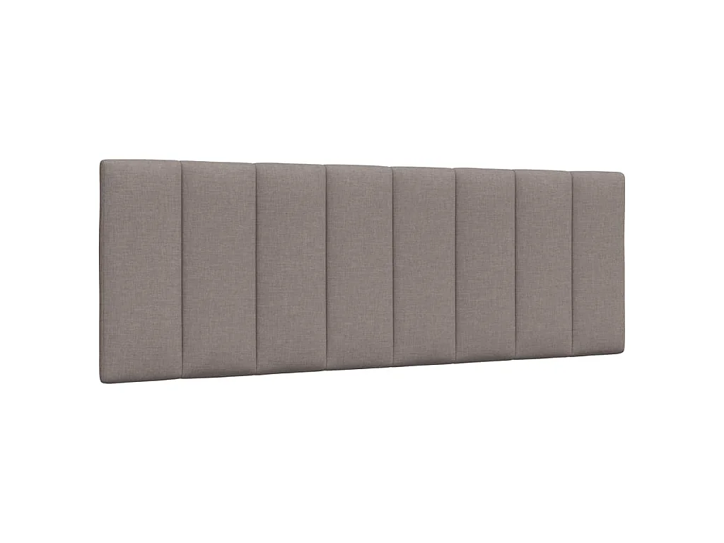 Bett mit Matratze "Hanko" Taupe 140x200 cm Stoff