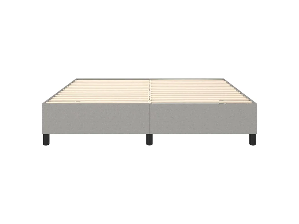 Boxspring bed stof lichtgrijs 160x200 cm
