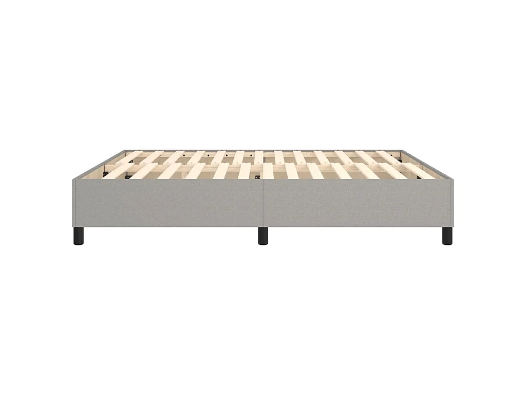 Boxspring bed stof lichtgrijs 160x200 cm