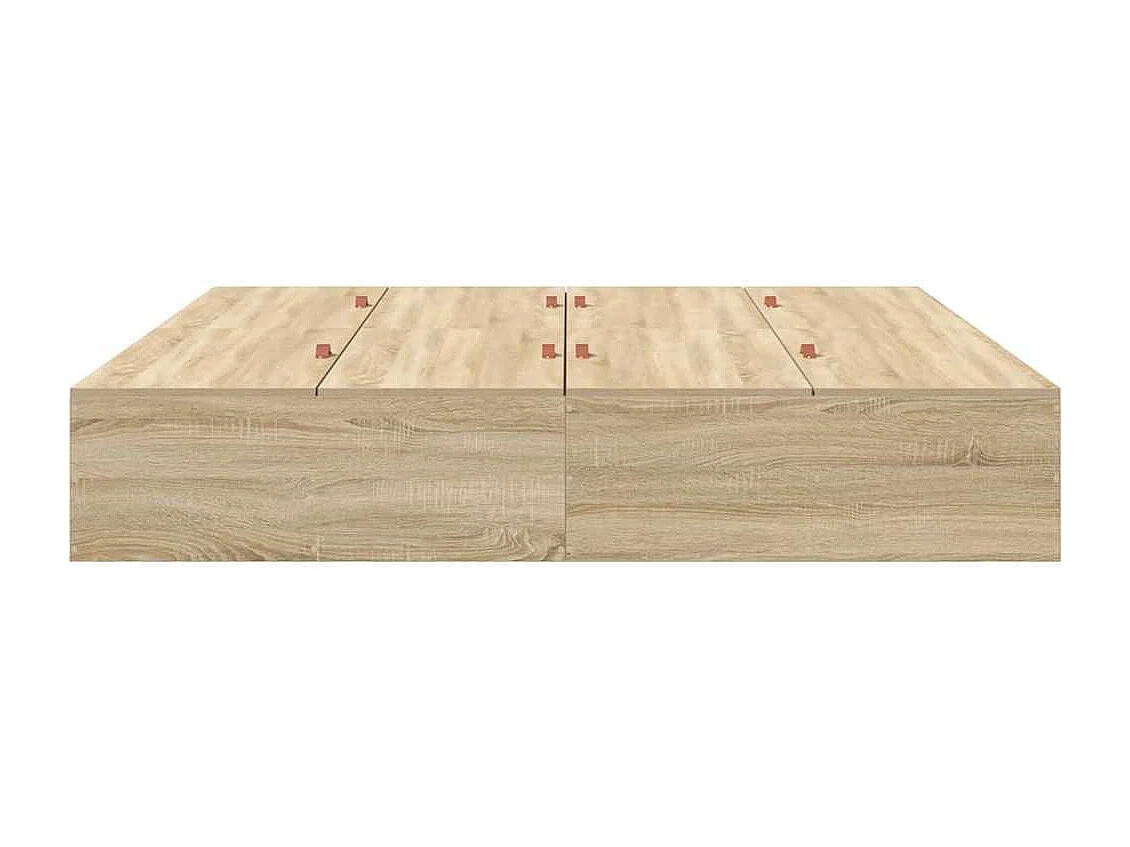 Estrado de cama com arrumação Carvalho Sonoma 180 x 200 cm