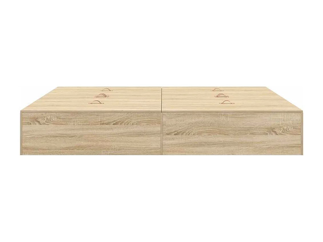 Estrado de cama com arrumação Carvalho Sonoma 180 x 200 cm