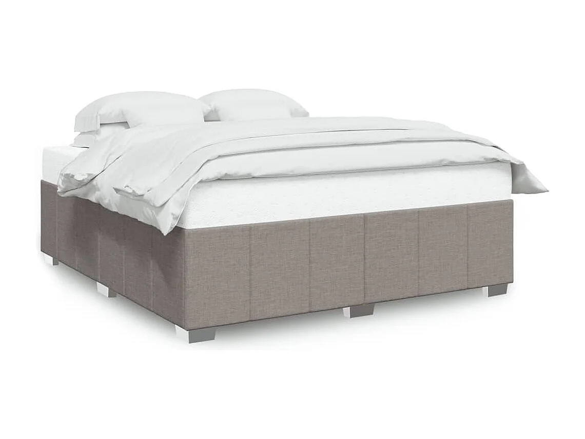 Bedframe zonder matras stof taupe 180x200 cm