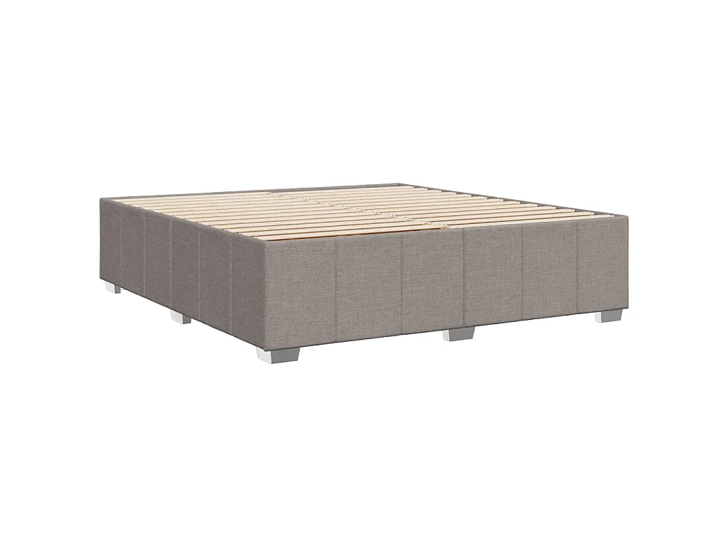 Bedframe zonder matras stof taupe 180x200 cm