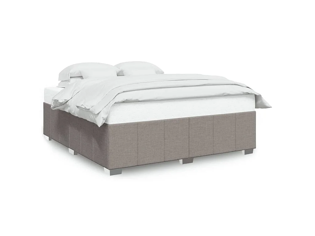 Bedframe zonder matras stof taupe 180x200 cm